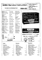 Saba Freiburg-15-Luxe - Service Manual